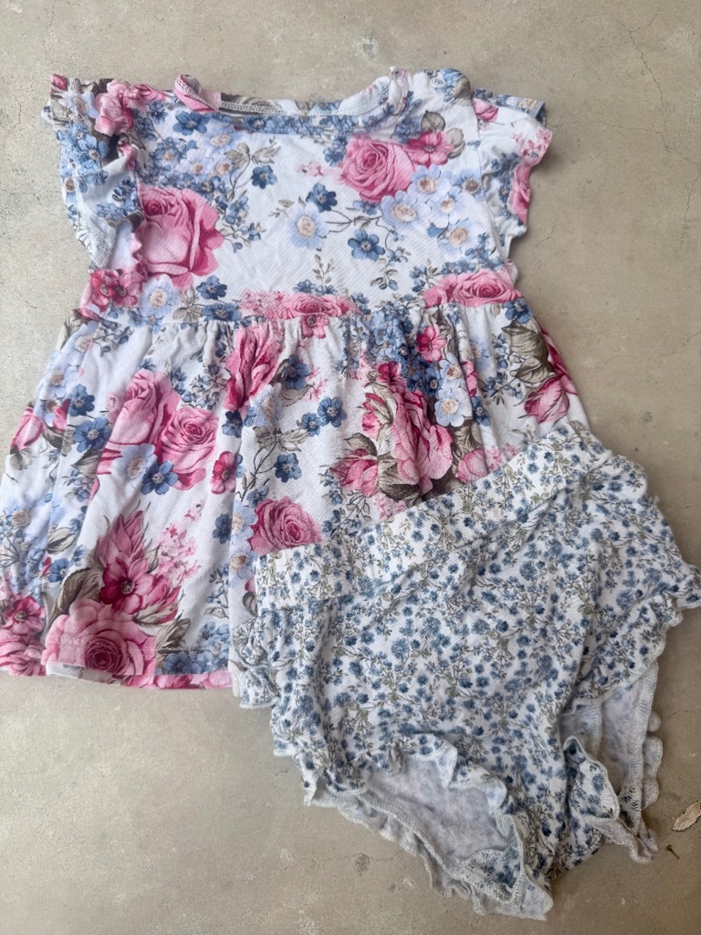 Farmhouse Fancy Babydoll Top and Ruffle Bottoms